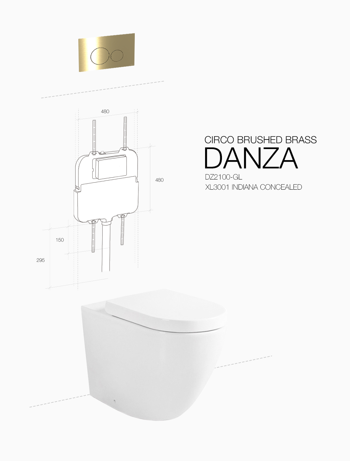 DZ2100-GL Circo Brass - Flush