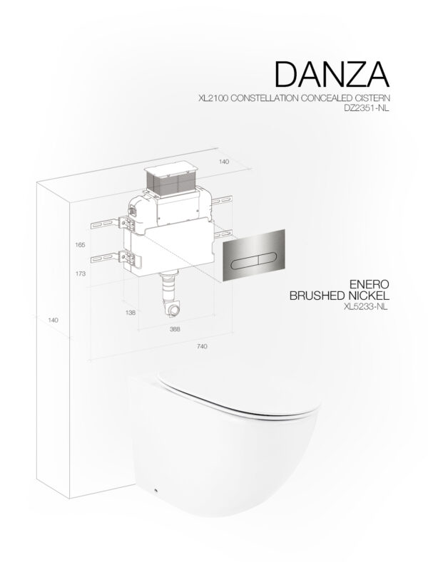 DANZA ENERO BRUSHED NICKEL CONSTELLATION