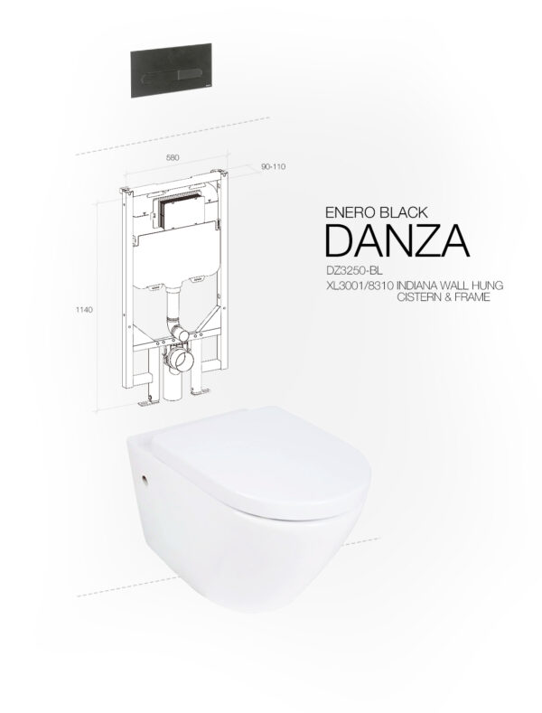 DANZA WALL HUNG ENERO BLACK INDIANA