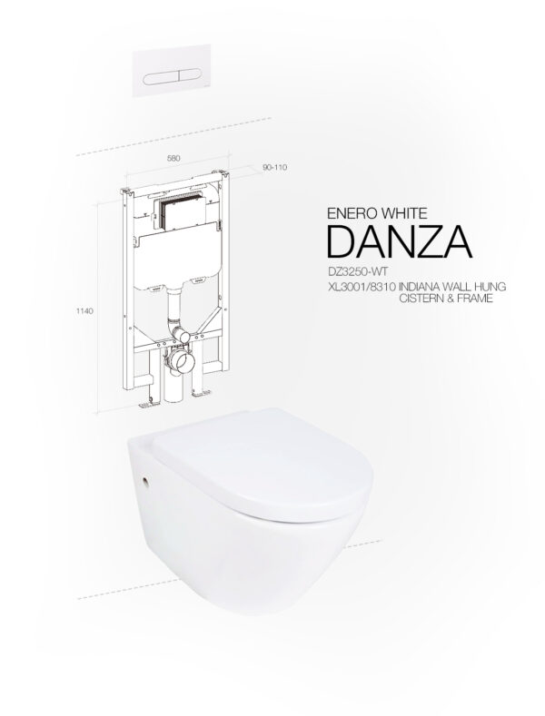 DANZA WALL HUNG ENERO WHITE INDIANA