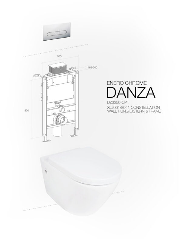DANZA WALL HUNG ENERO CHROME CONSTELLATION