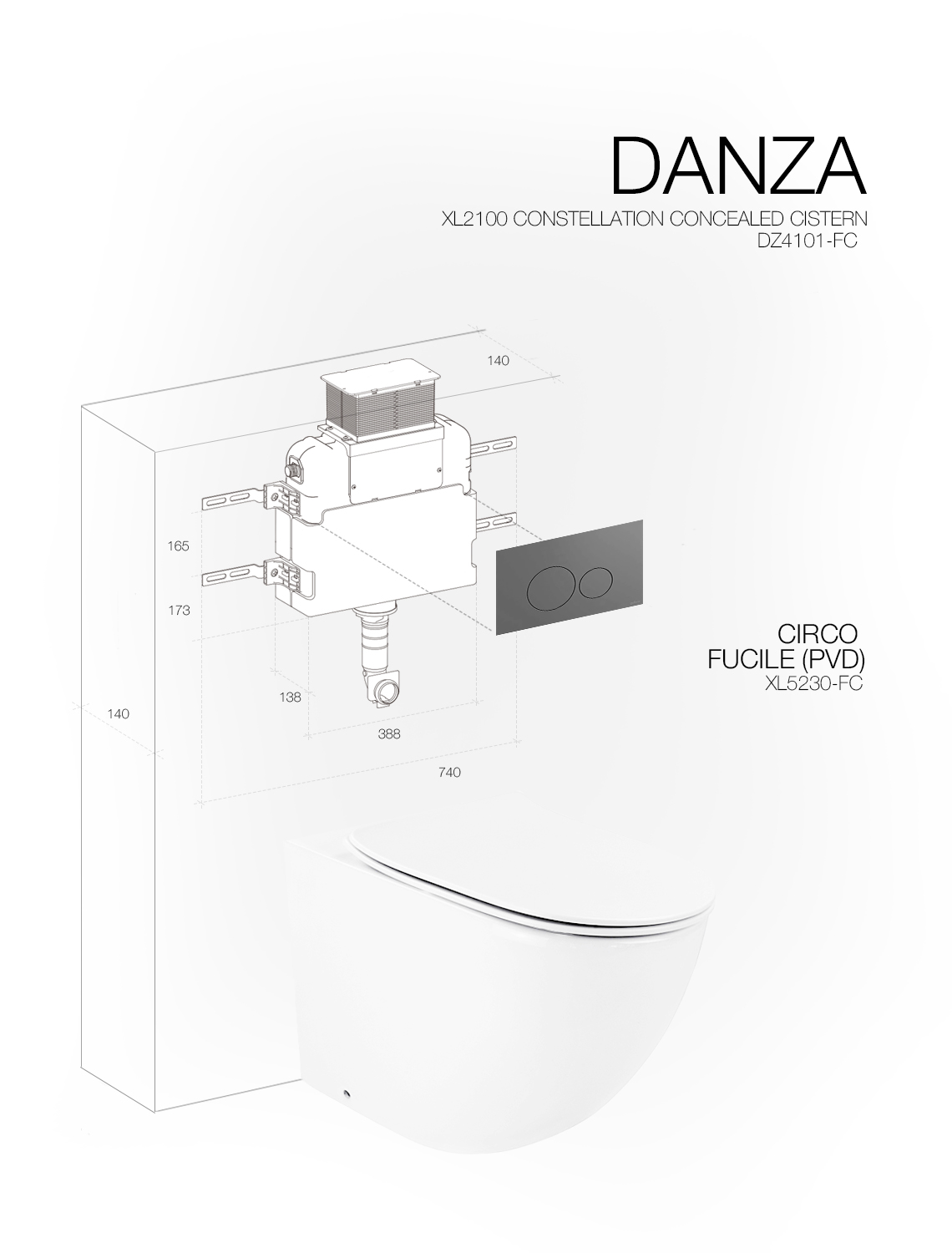 Conctellation Concealed Cistern - DZ4101