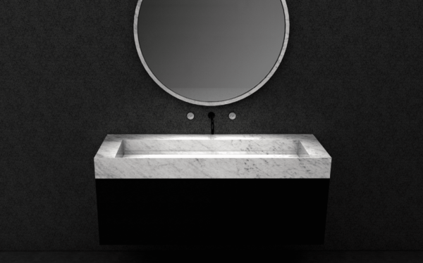 ELAN WASHPLANE | CARRARA WHITE | 800MM