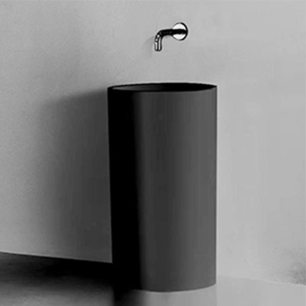 BOLA BLACK PEDESTAL BASIN