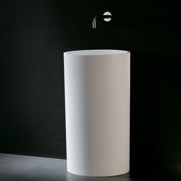 BOLA WHITE PEDESTAL BASIN