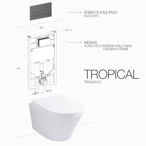 TROPICAL RIMLESS ENERO FUCILE INDIANA