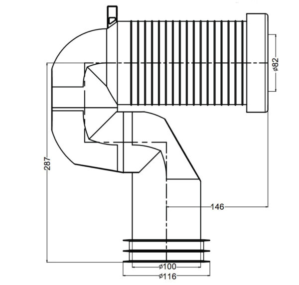 QP PAN CONNECTOR BEND