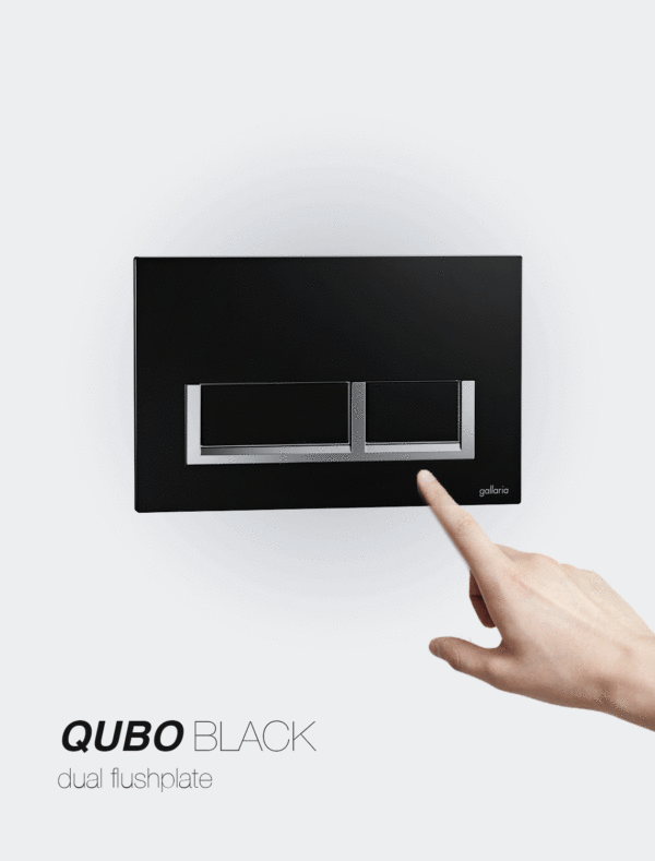 DANZA WALL HUNG QUBO BLACK INDIANA